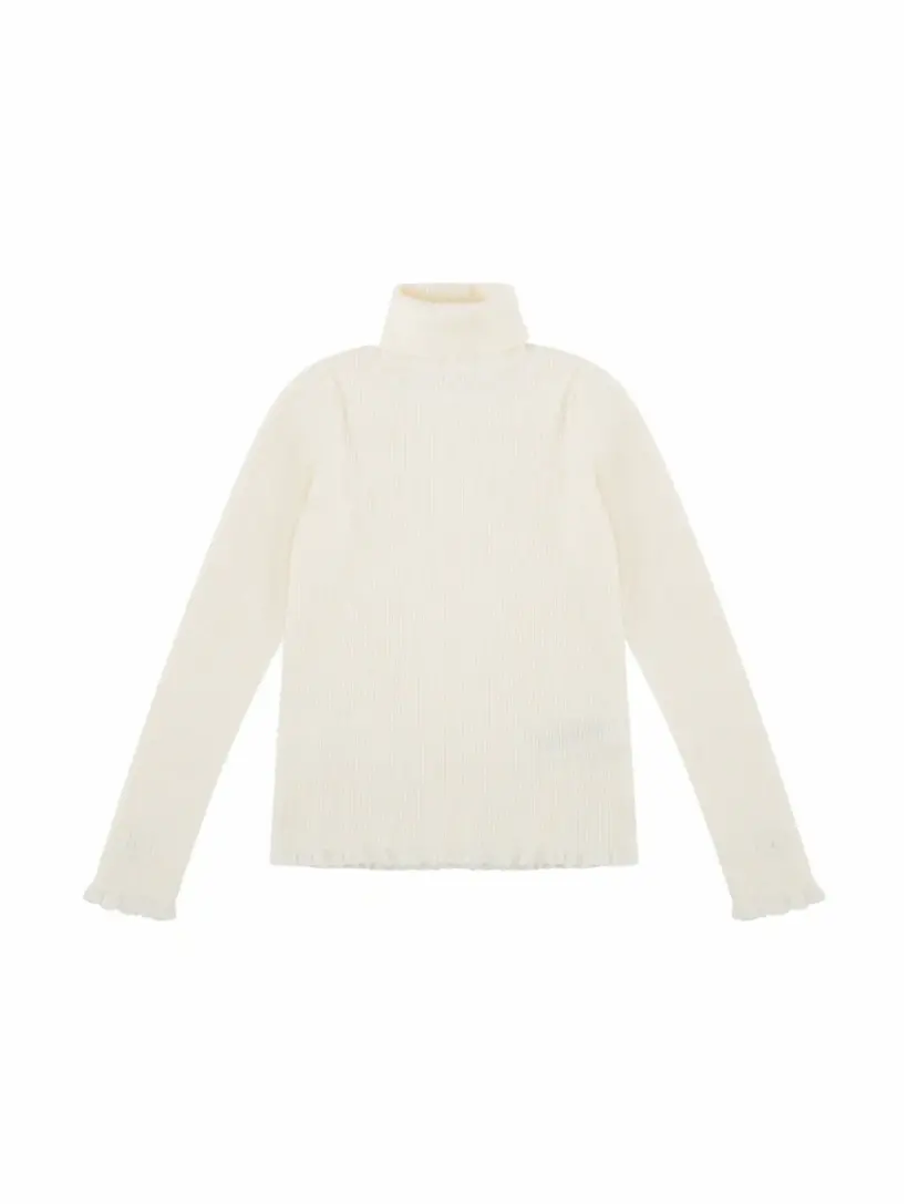 

Хлопковая водолазка с логотипом MM6 MAISON MARGIELA, белый