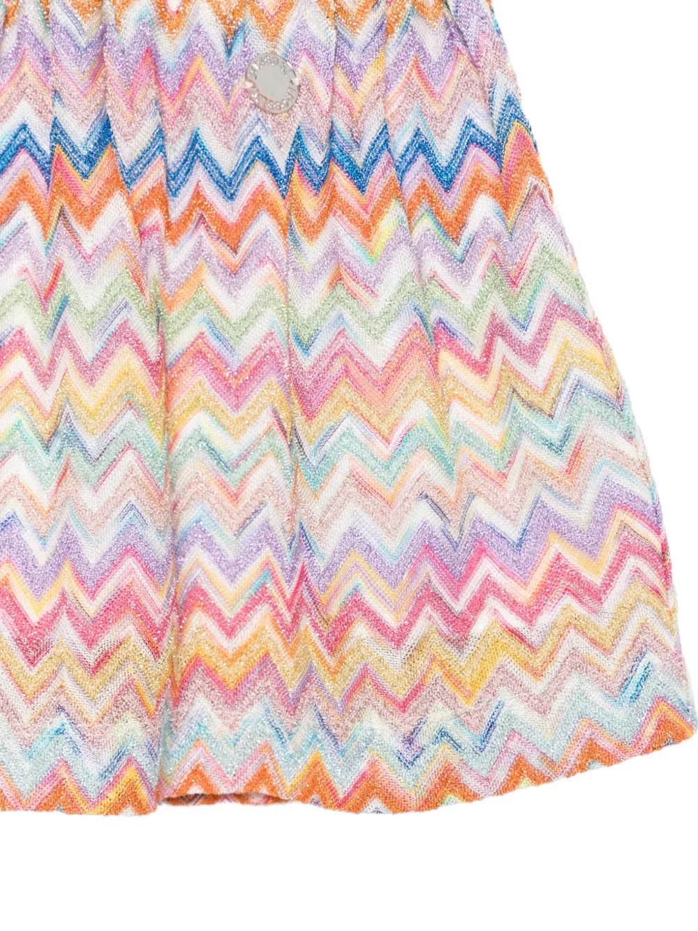 Юбка с зигзагообразным узором Missoni Kids, розовый — фото 3