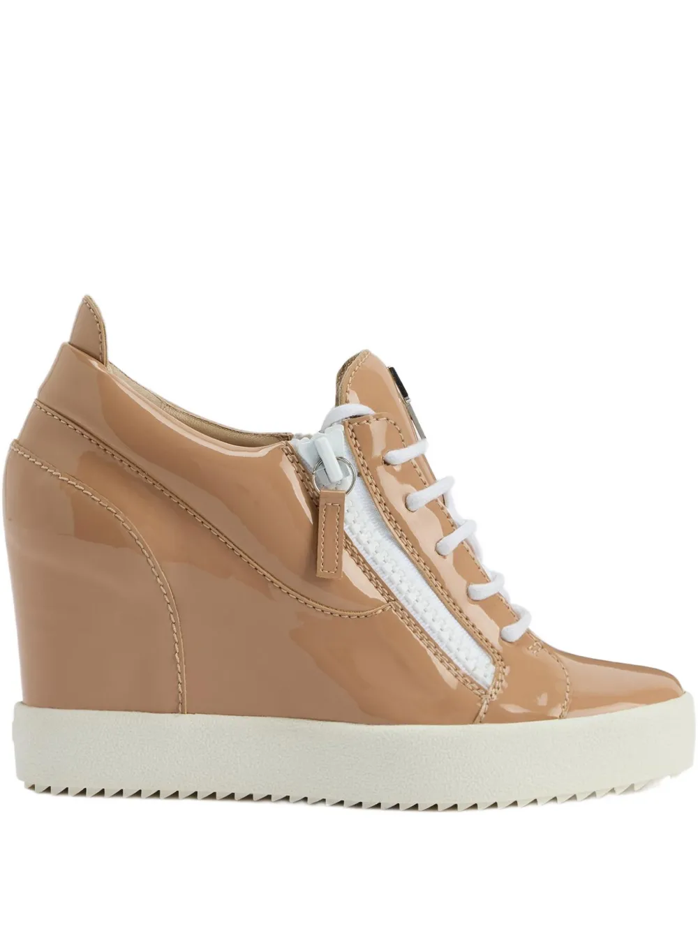 Лакированные кроссовки Addy Wedge Giuseppe Zanotti, нейтральный