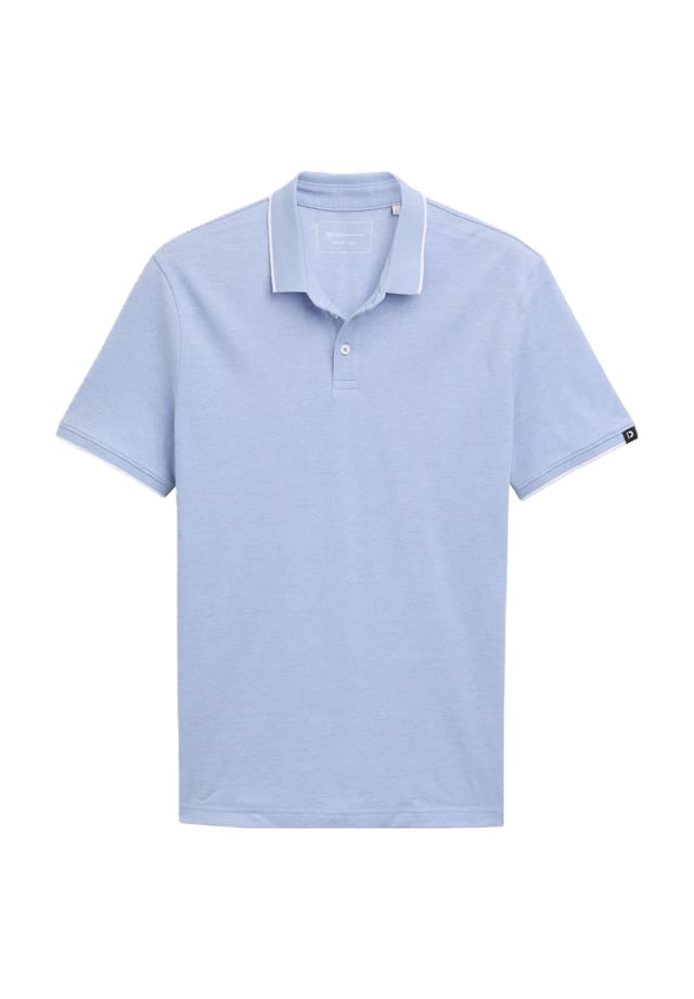 

Хлопковая рубашка-поло Denim Tom Tailor, цвет 37574 brunnera bl