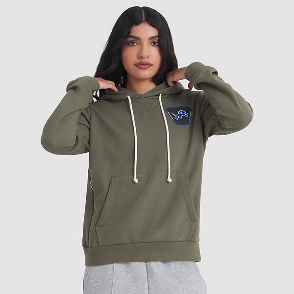 Женская оливковая толстовка Detroit Lions 2025 Salute to Service Sideline Standard Issue Dri-FIT Nike