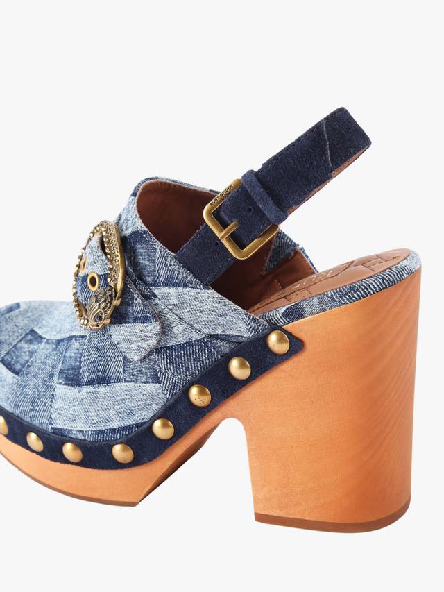Mayfair сланцы с ремешком на пятке Kurt Geiger London, Blue Denim — фото 4