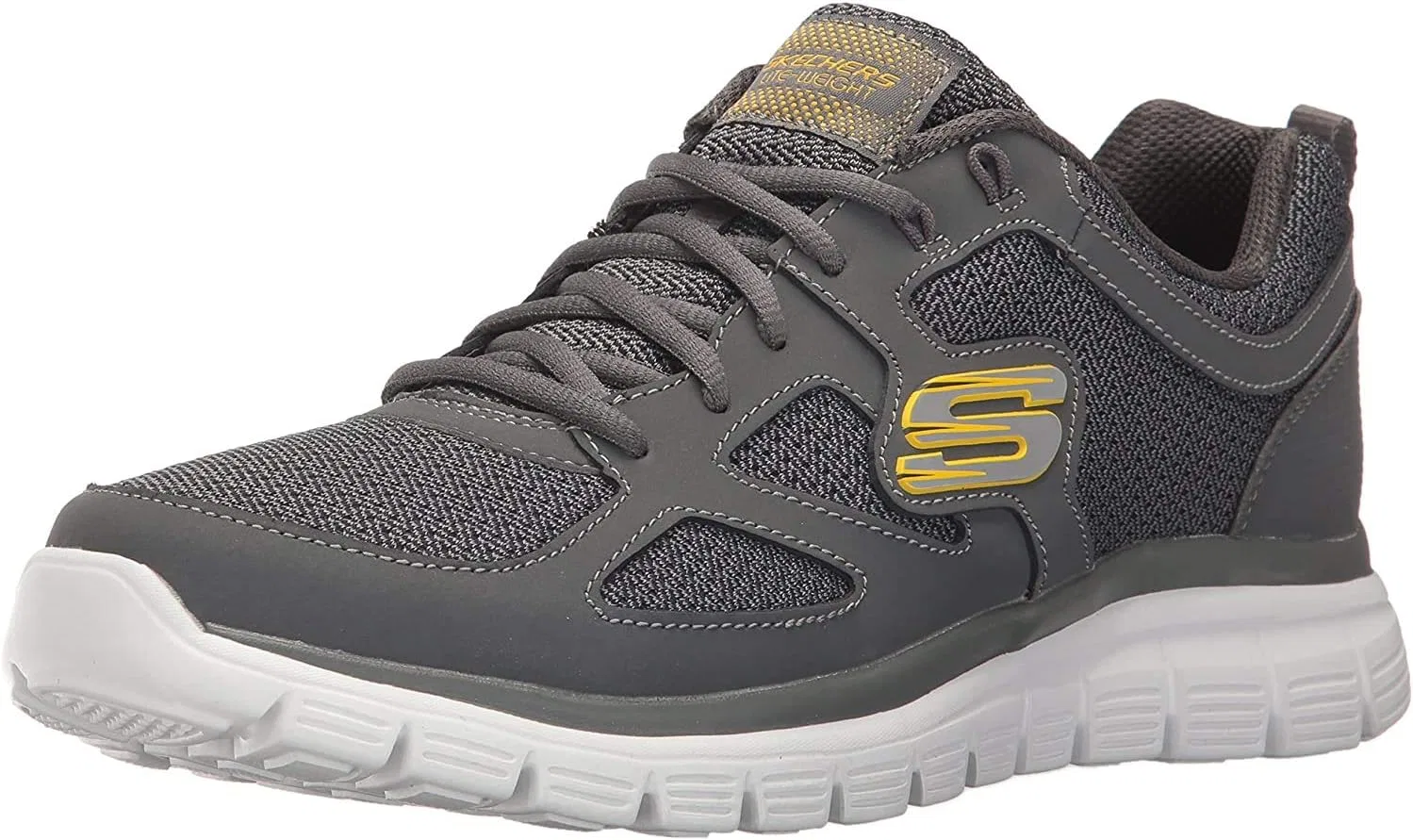 Кроссовки Skechers Track-Bucolo 52630-BKW, мужские тренировочные кроссовки, черные, размер EU 42 (UK 7.5) — фото 4
