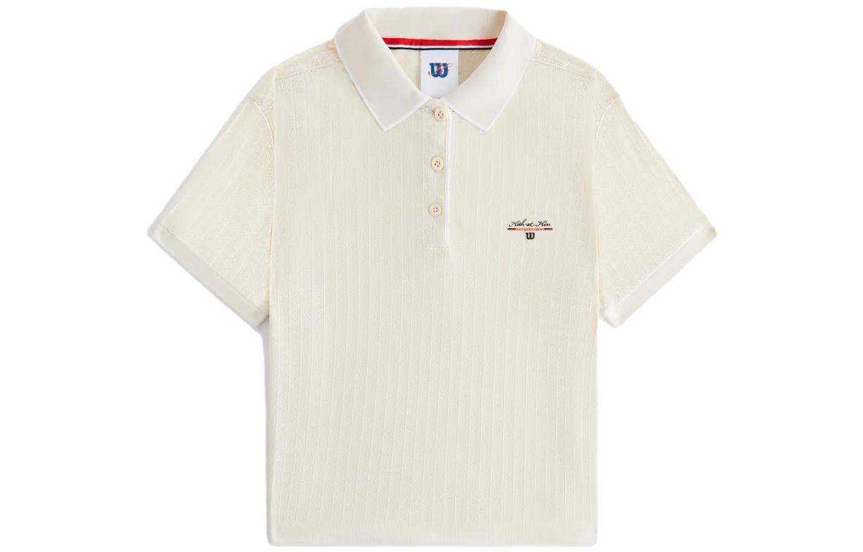 

KITH Рубашка-поло Wilson XX Wilson Co-branded Series женская белые
