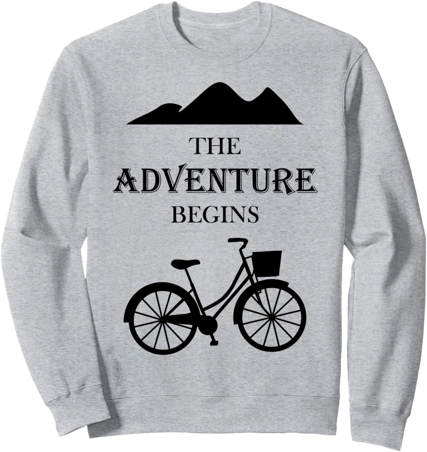 

Приключения начинаются - Забавная дорожная толстовка, серая The Adventure Begins, Серый, Приключения начинаются - Забавная дорожная толстовка, серая The Adventure Begins
