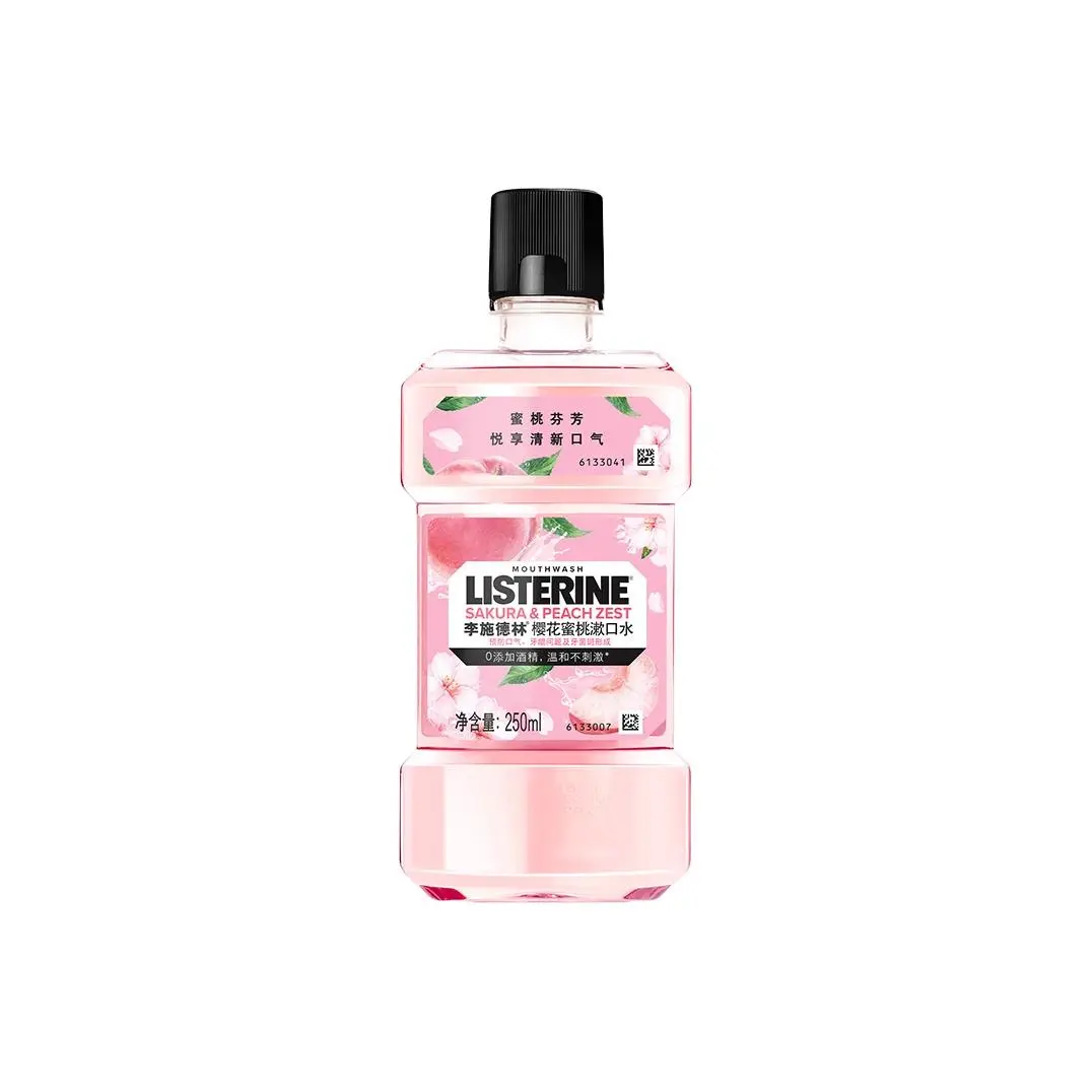 Listerine Натуральный апельсиновый ополаскиватель для рта освежающий дыхание 500мл+250мл