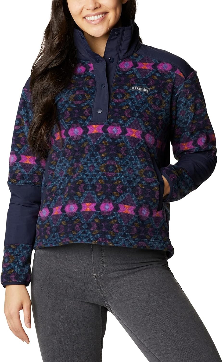 

Женский укороченный пуловер Columbia Benton Springs, Plum Blanket/Dark Nocturnal