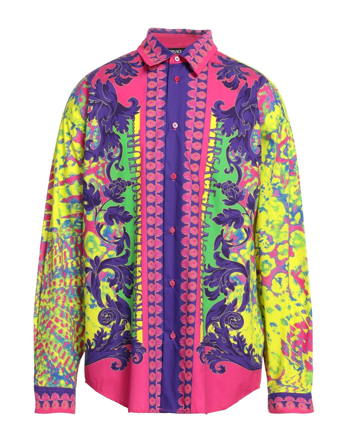 

Рубашка Versace Jeans Couture, фуксия
