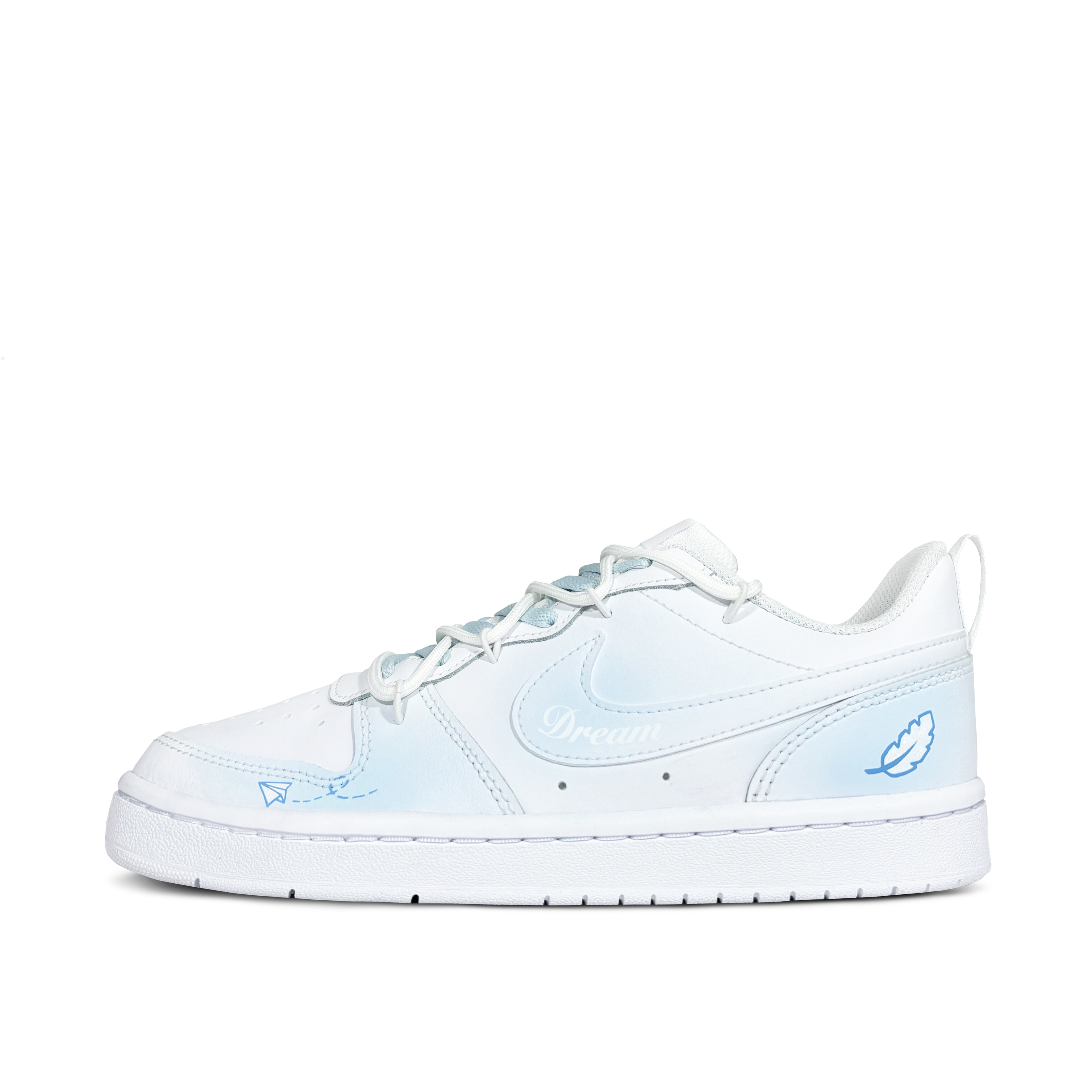 

Nike Детские кроссовки для скейтбординга Court Borough Low 2 с низким верхом, белые, для подростков