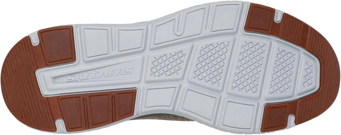 Мужские кроссовки Skechers Arch Fit Crosser Locke, Taupe Mesh — фото 2