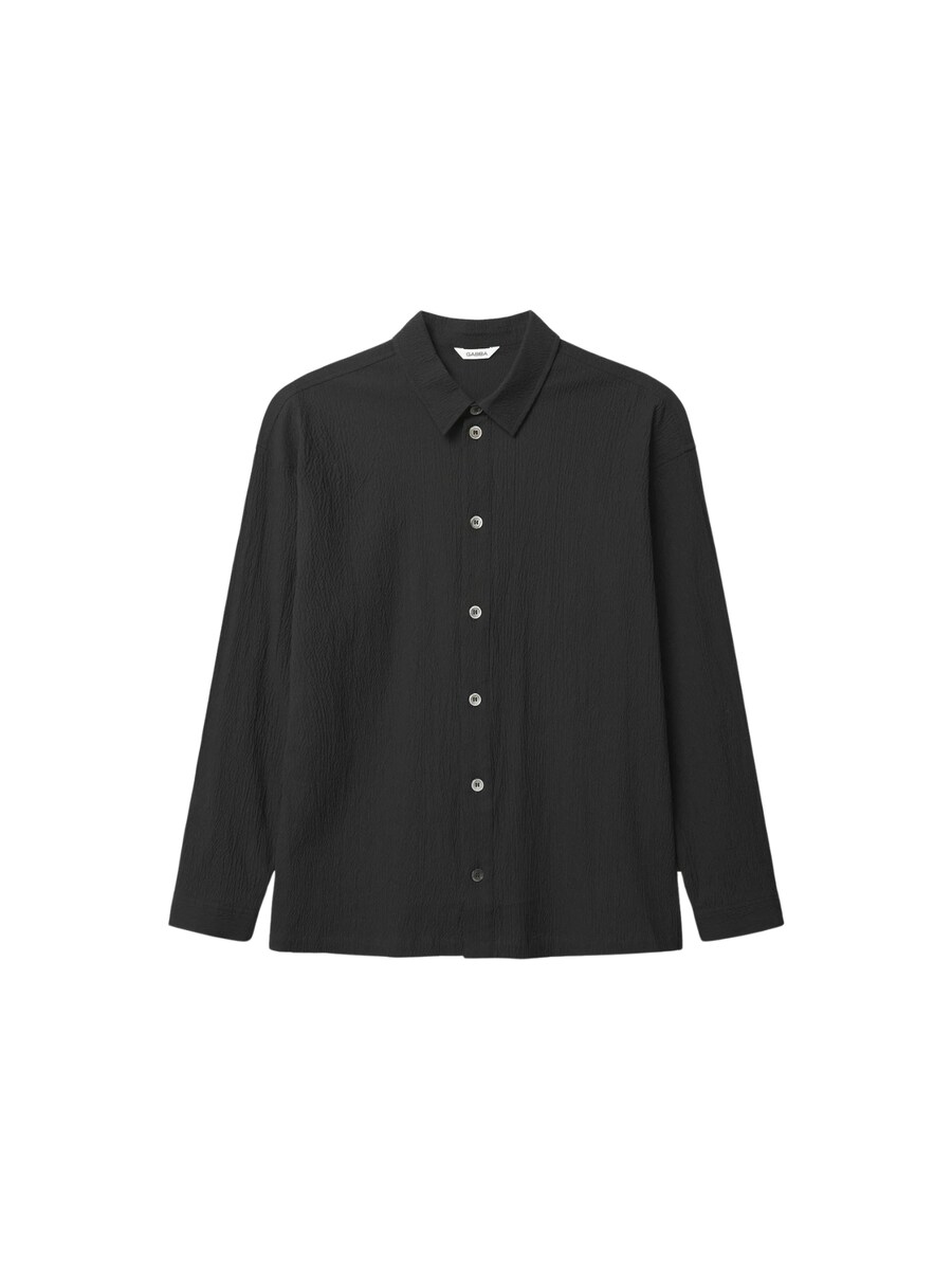 

Рубашка на пуговицах классического кроя GABBA Jens, черный
