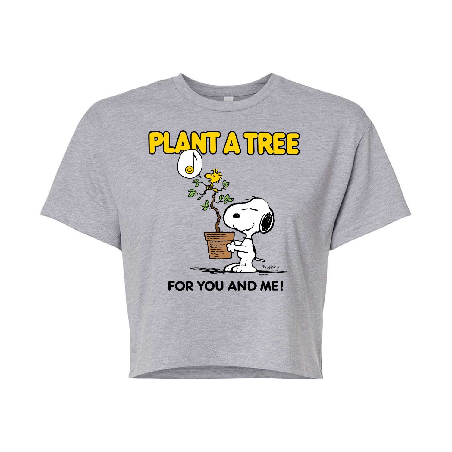 

Укороченная футболка Juniors' Peanuts "Plant A Tree" Licensed Character