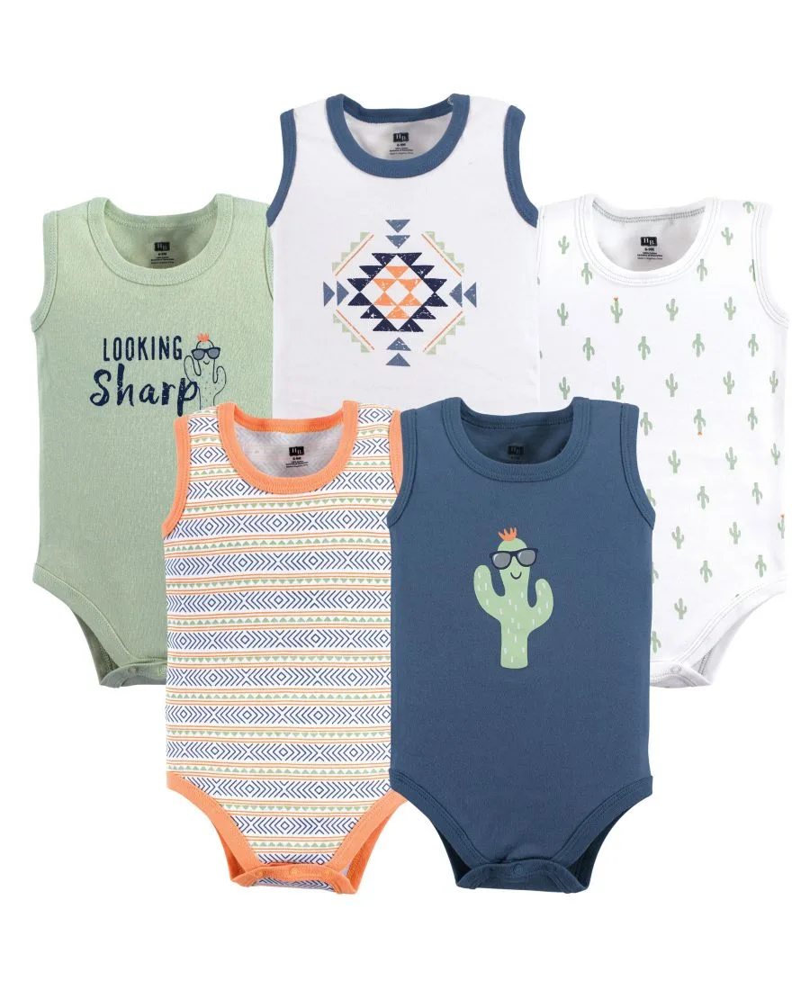 Мягкие хлопковые комбинезоны без рукавов Hudson Baby, Cactus
