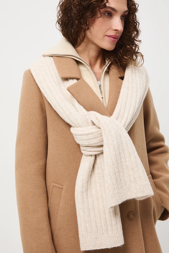 

Шарф из смесовой шерсти Medicine, бежевый