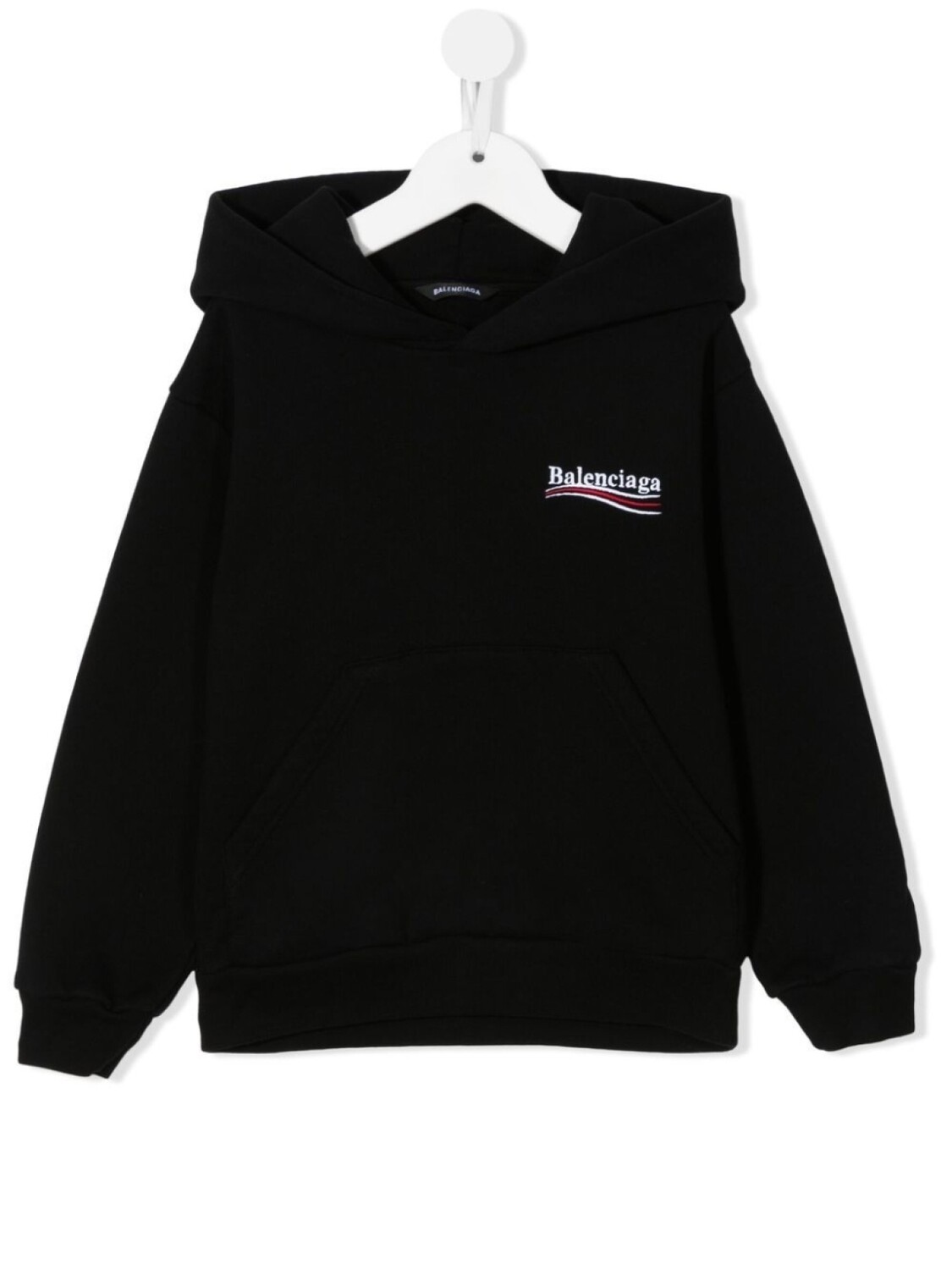

Balenciaga Kids худи с логотипом, черный