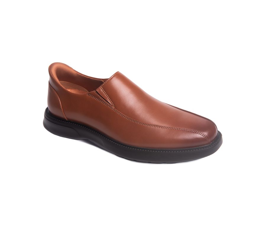

Мужские лоферы Shelby Road Hands-Free Slip On Technology Marc Joseph New York, Cognac napa leather