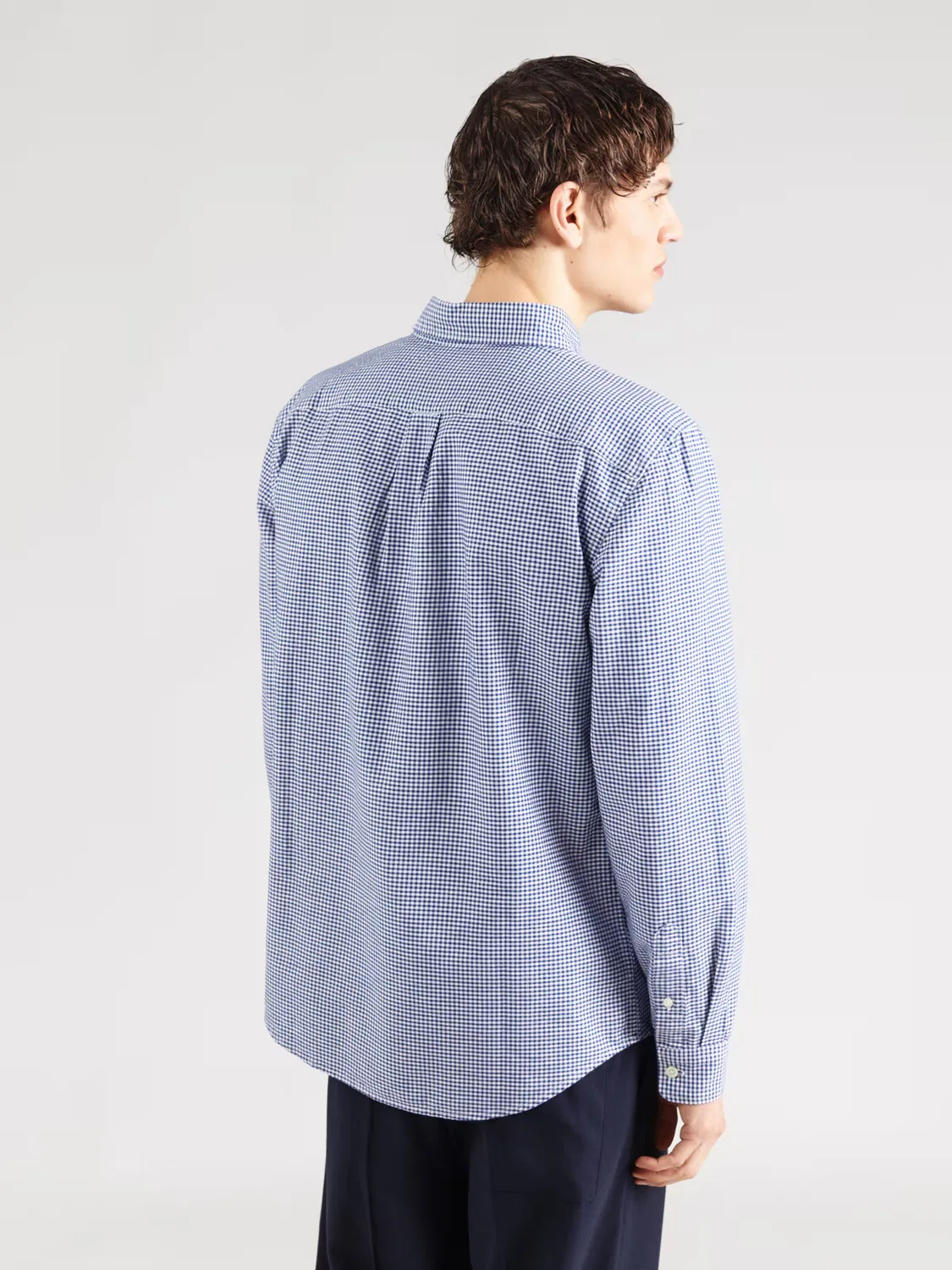 Рубашка Gap Regular fit Button Up Shirt BRANNAN темно-синего цвета — фото 4