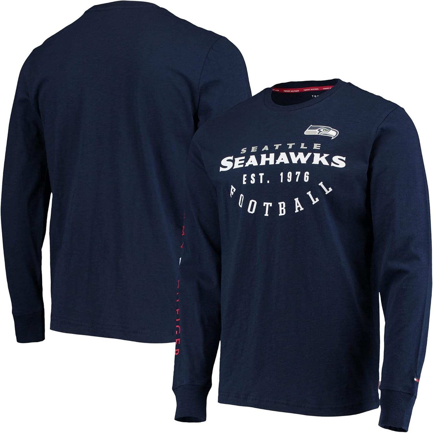 

Мужская футболка Tommy Hilfiger College NFL Peter с длинным рукавом, Seattle Seahawks, Navy