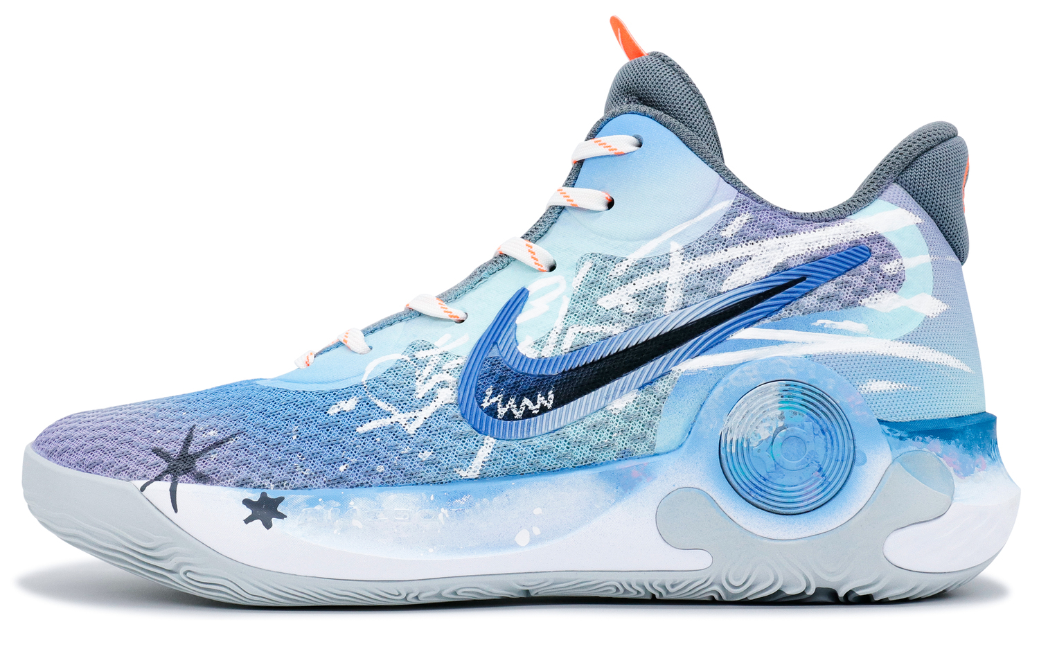 

Nike Кроссовки KD Trey 5 X с амортизацией, противоскользящие, мид-топ, унисекс, синие - Puzzle Deep Sea, цвет Puzzle Deep Sea