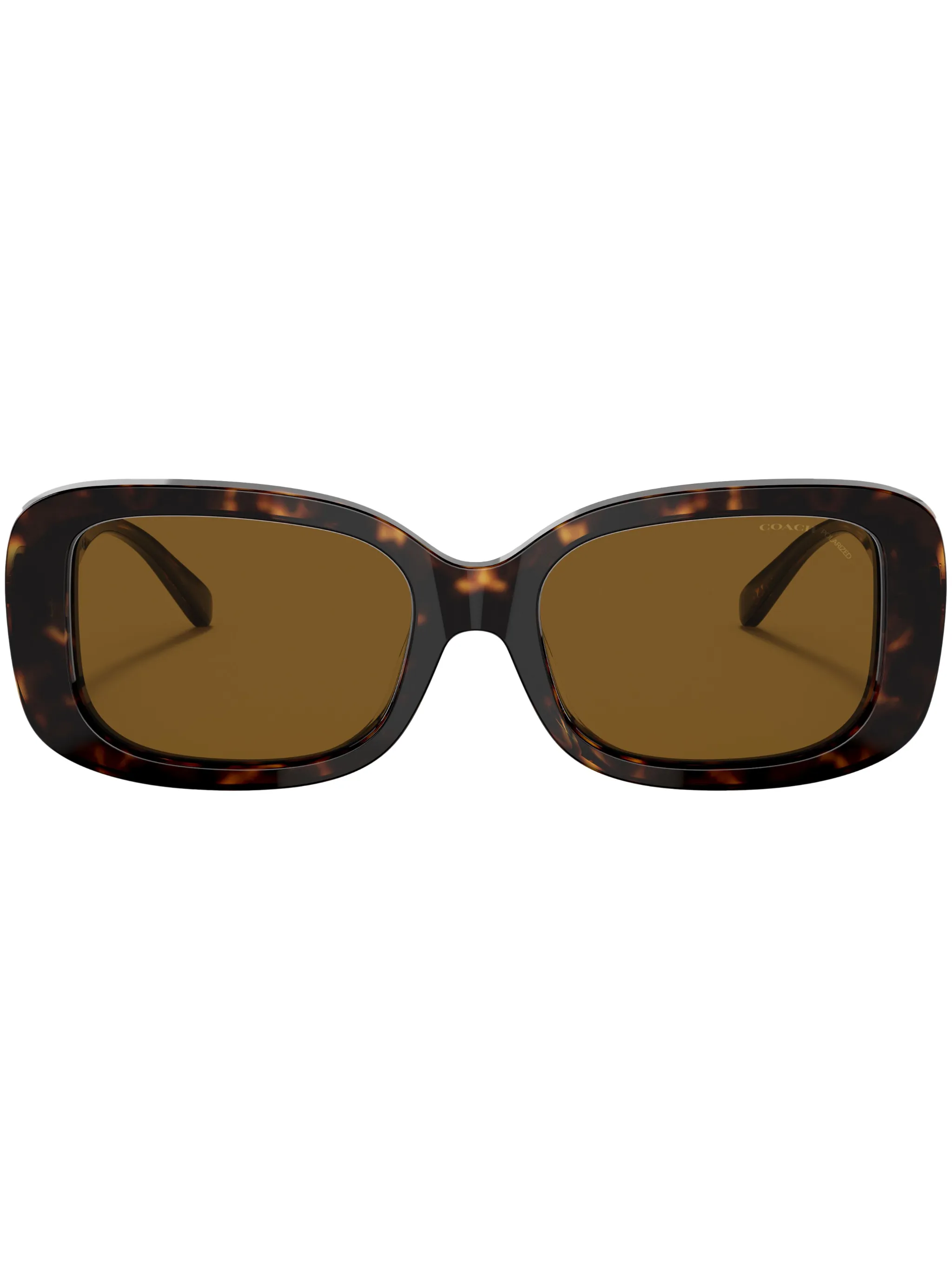 

Солнцезащитные очки HC8330 C6186 в прямоугольной оправе Coach, коричневый