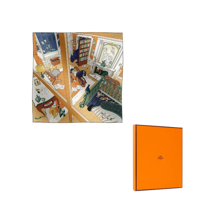 

HERMES Шёлковый шарф, Camel