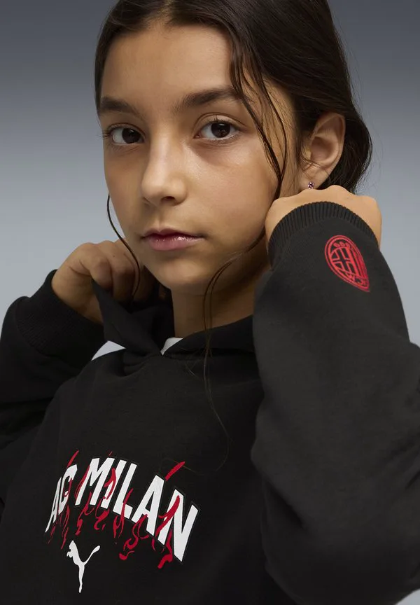 Толстовка ac milan culture Puma, Black- White — фото 4
