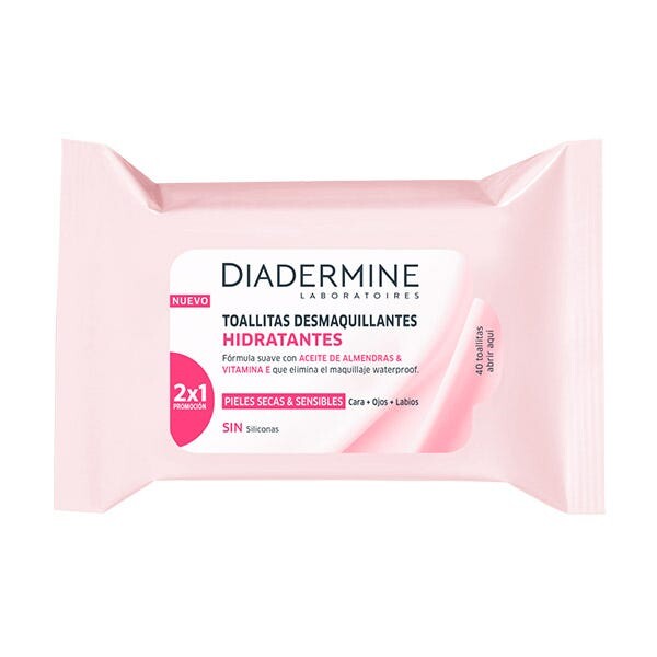 

Увлажняющие салфетки для снятия макияжа 20 шт Diadermine