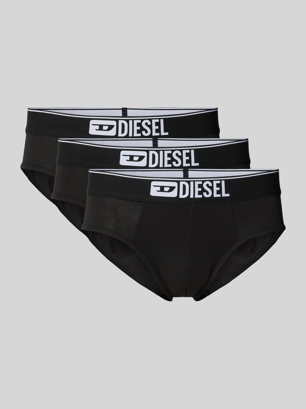 

Трусы с эластичным поясом и логотипом в упаковке 3 шт Diesel, черный