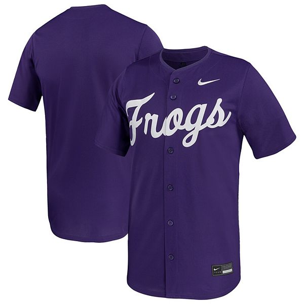 Мужская фиолетовая бейсбольная майка TCU Horned Frogs Limited Nike — фото 2
