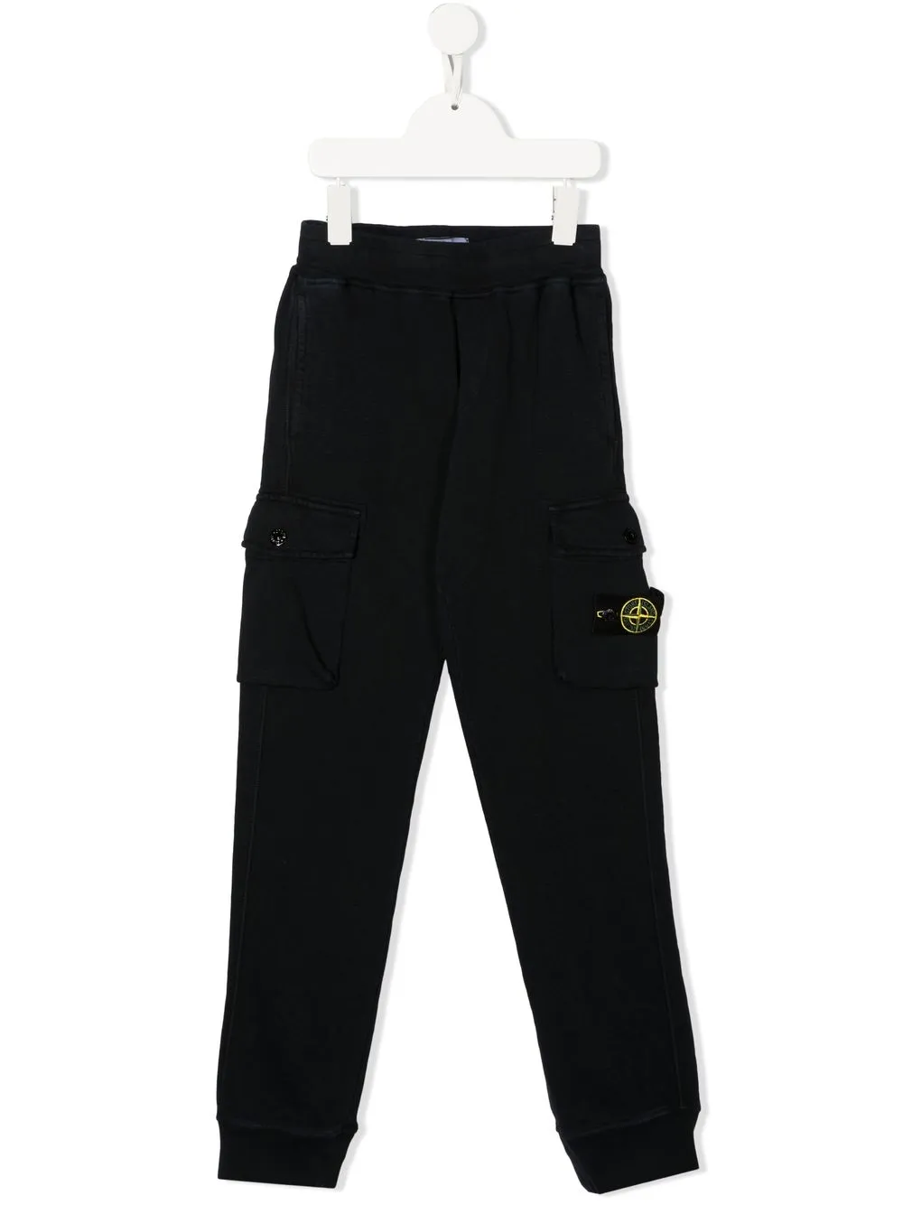 

Брюки с нашивкой-логотипом Stone Island Junior, синий