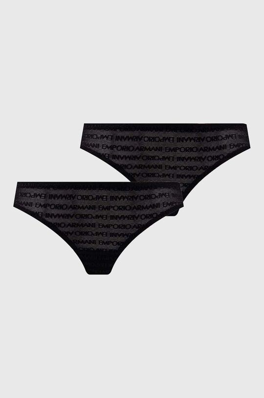 

2 комплекта стрингов Emporio Armani Underwear, черный