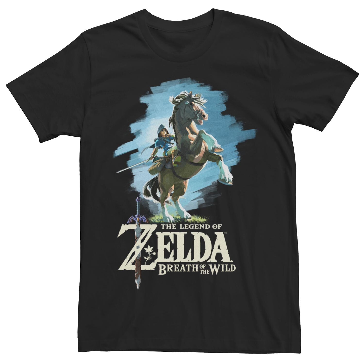 

Мужская футболка Zelda Breath of the Wild Link Epona Posing Tee Licensed Character