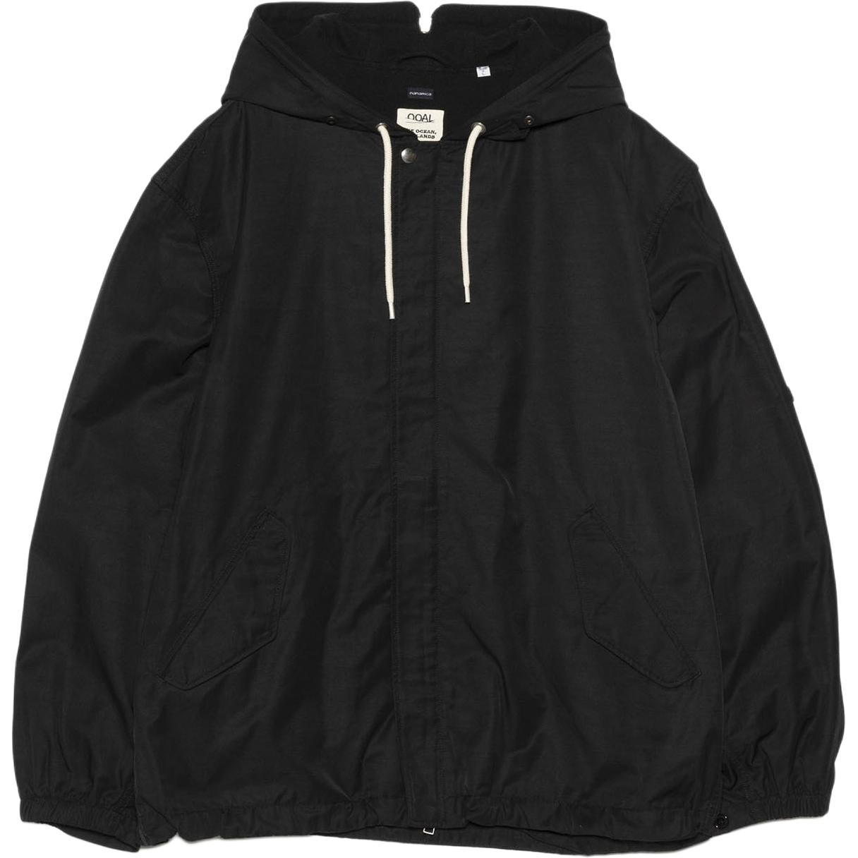 

SS26 Nylon Twill худи-куртка Unisex Nanamica, черный