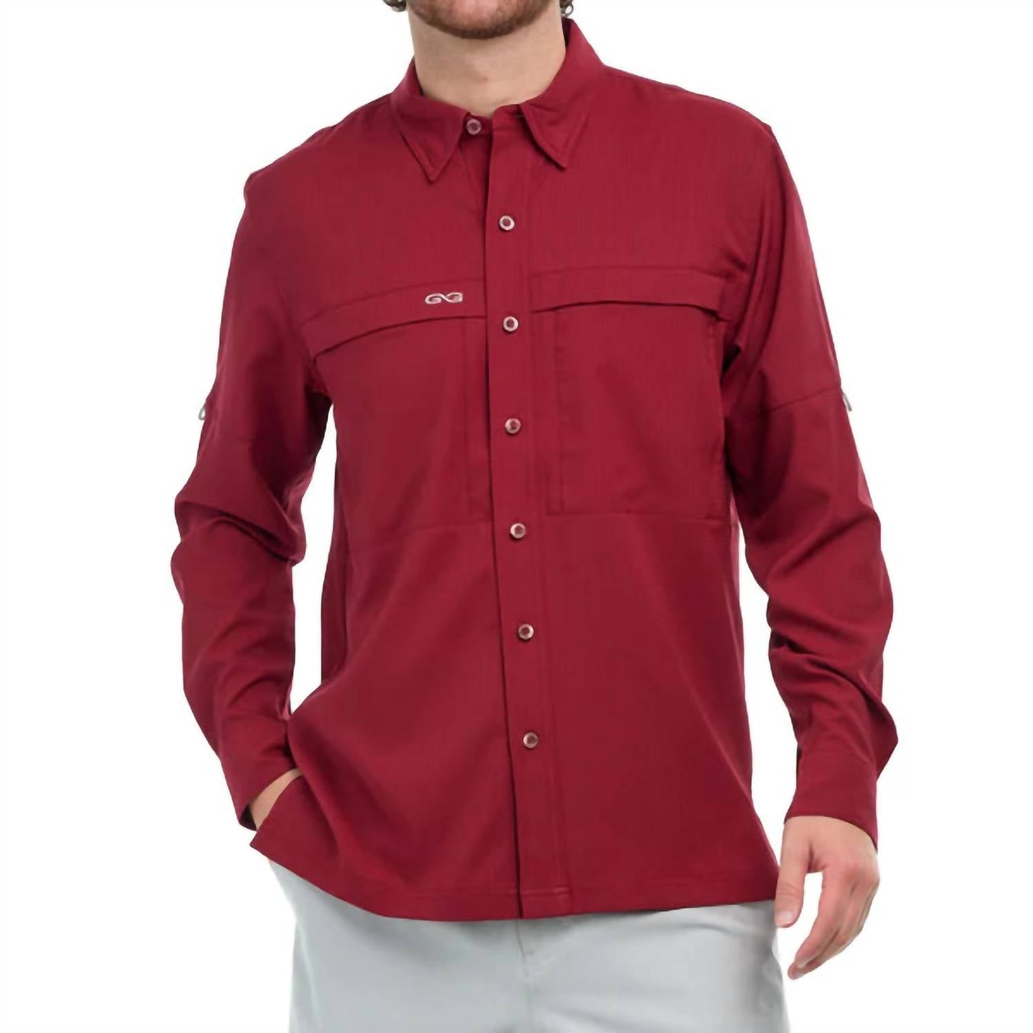 

Рубашка скаута цвета бычьей крови GameGuard, цвет oxblood