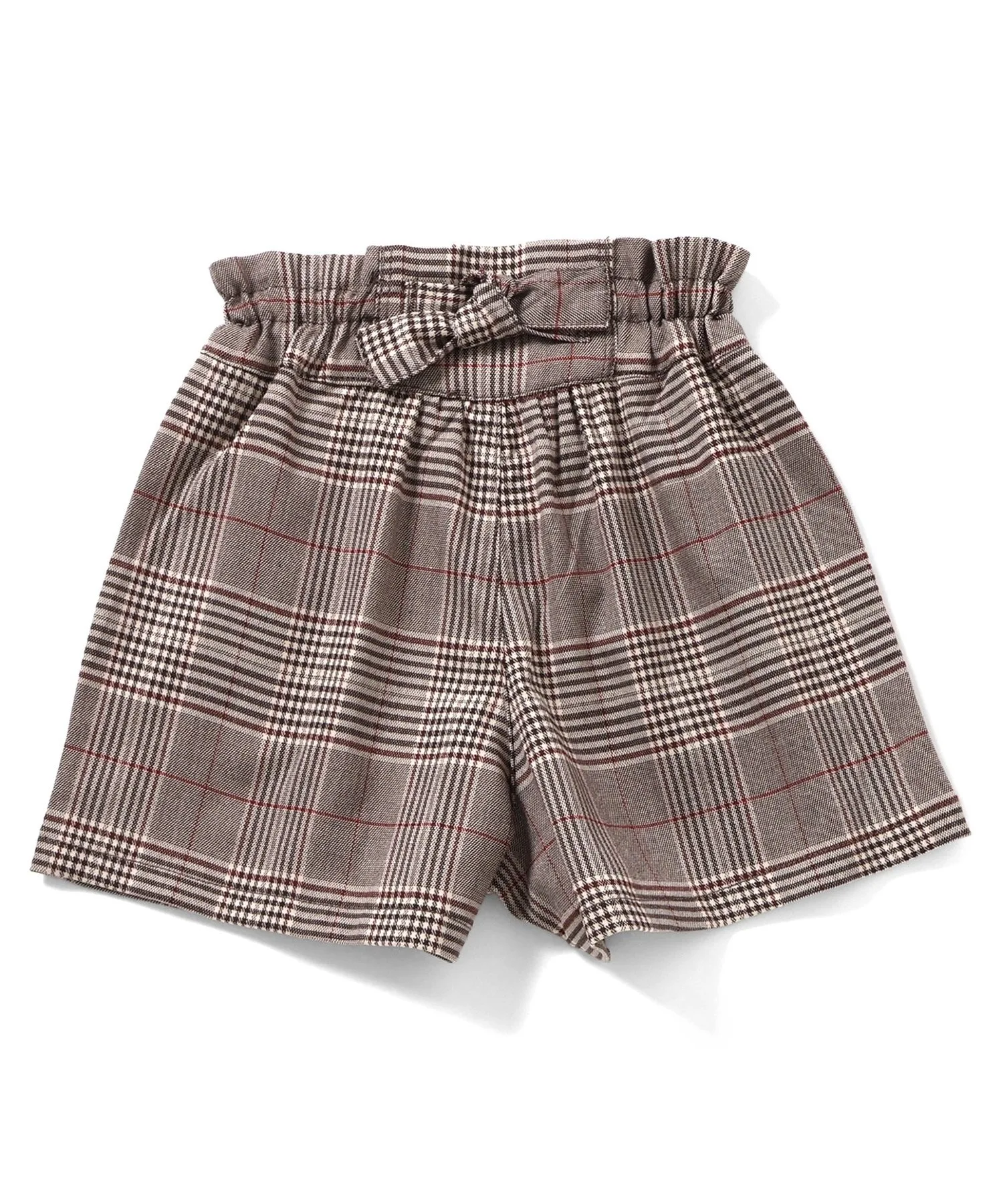 Детские шорты с резинкой и рюшами Back Point Short Pants Seraph клетчатые — фото 3