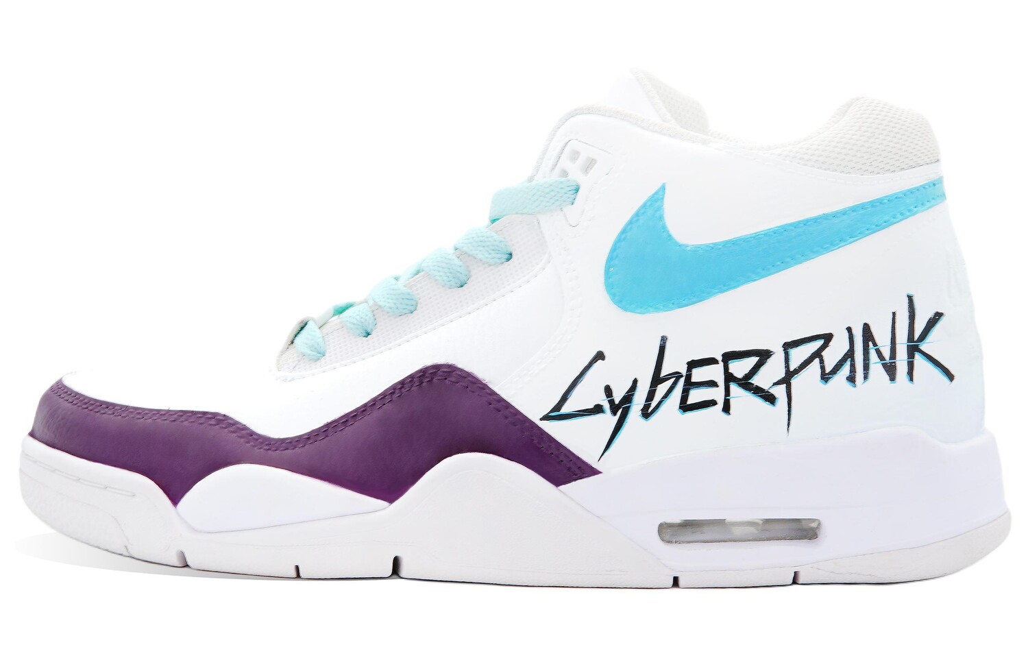 

Баскетбольные кроссовки Flight Legacy Vintage Unisex Mid-Top Фиолетовый/белый/синий Nike