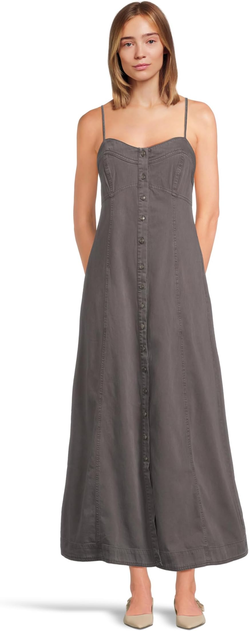 

Платье Free People Just Jill Maxi, цвет Black Pearl