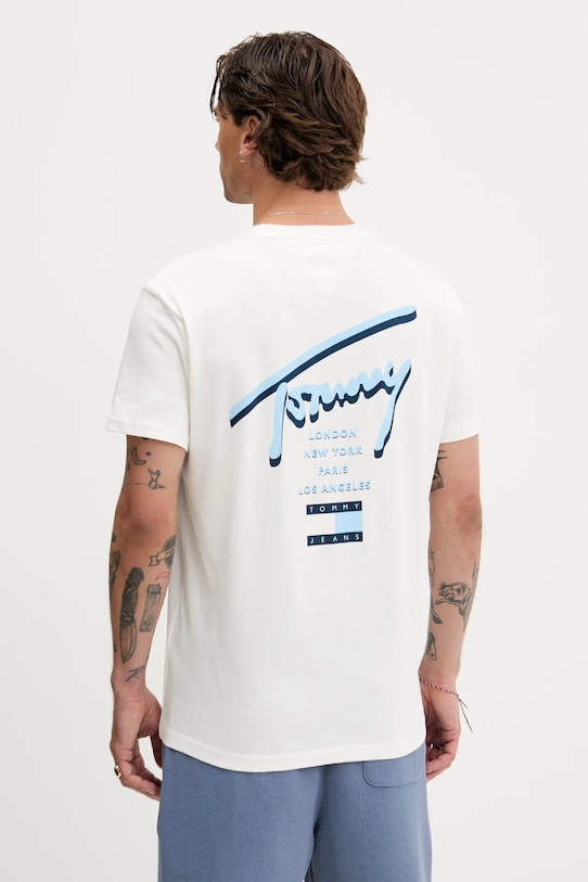

Хлопковая футболка Tommy Jeans, белый