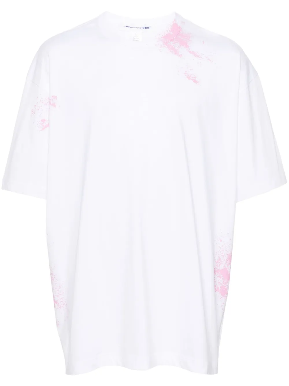 

Футболка с эффектом разбрызганной краски Comme Des Garçons Shirt, белый
