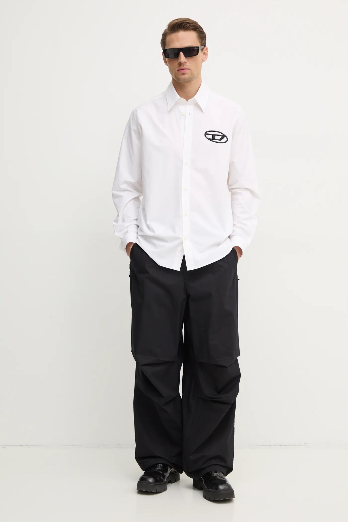 Рубашка из хлопка S-SIMPLY-D SHIRT Diesel, белый — фото 3