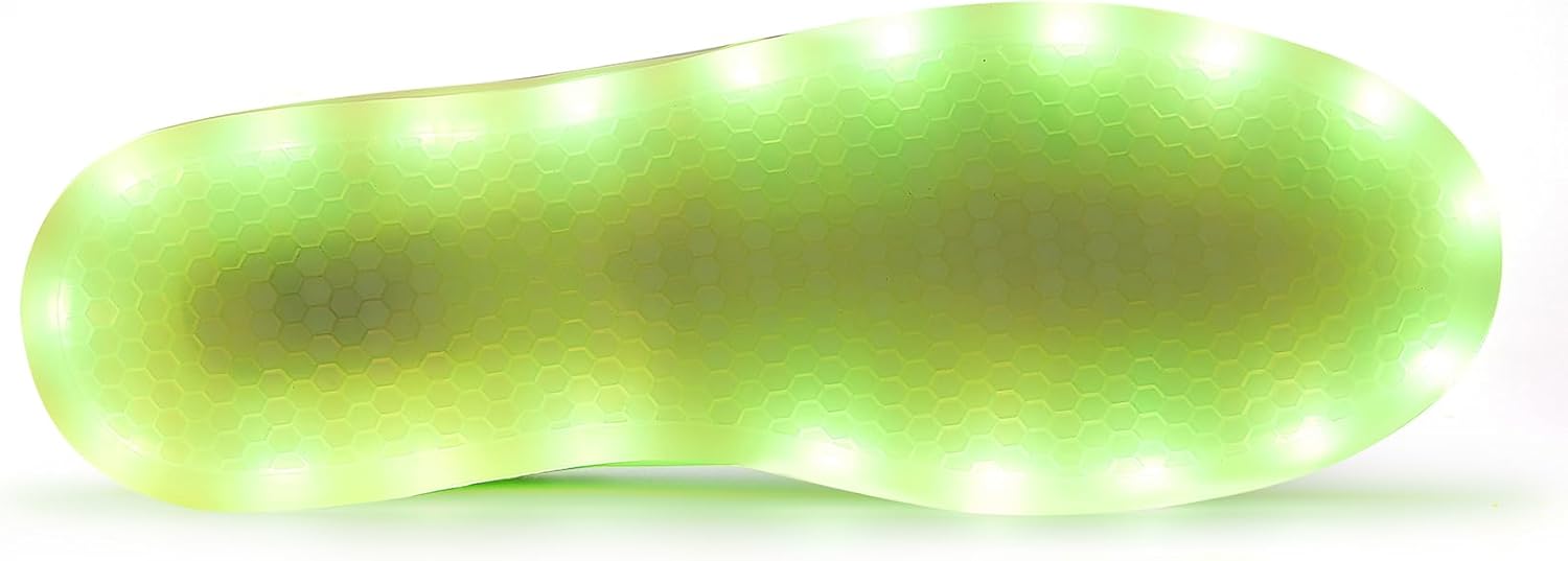 Унисекс светящиеся кроссовки с LED-подсветкой - модные светящиеся кеды, дышащие, с USB-зарядкой для мужчин и женщин Oekla, оранжевый — фото 4