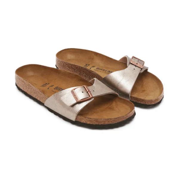 Тапочки Madrid bf с добавлением кожи Birkenstock, металлический — фото 2