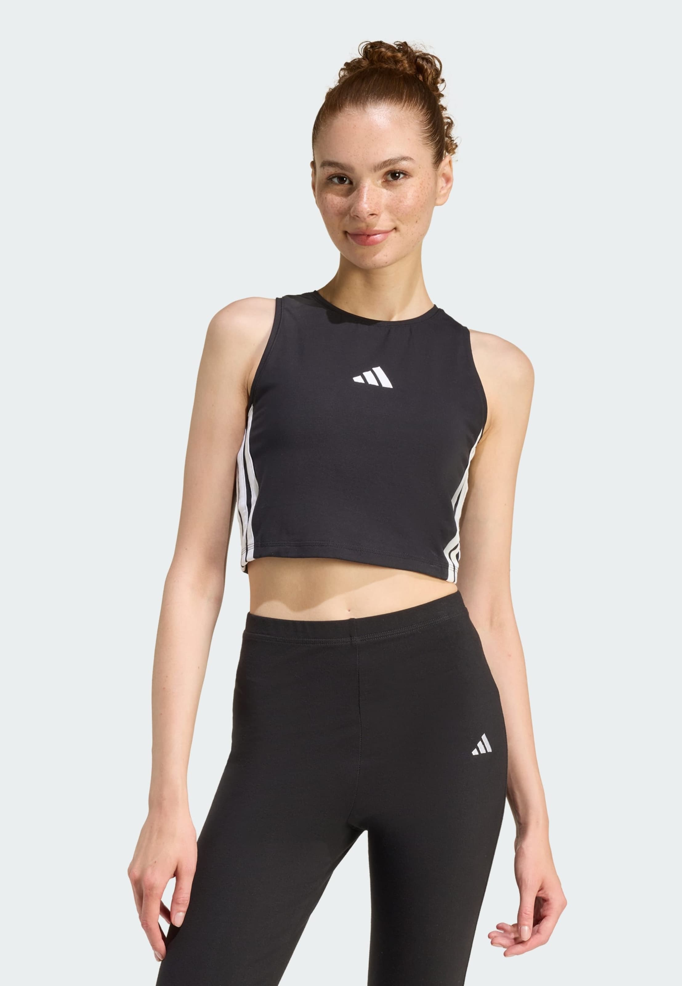 Adidas Sportswear Спортивный топ 'Essentials' в черном цвете — фото 2