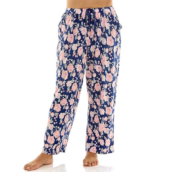 

Пижамные брюки Plus size cozy luxe Croft & Barrow, Tia Floral Austin Rver