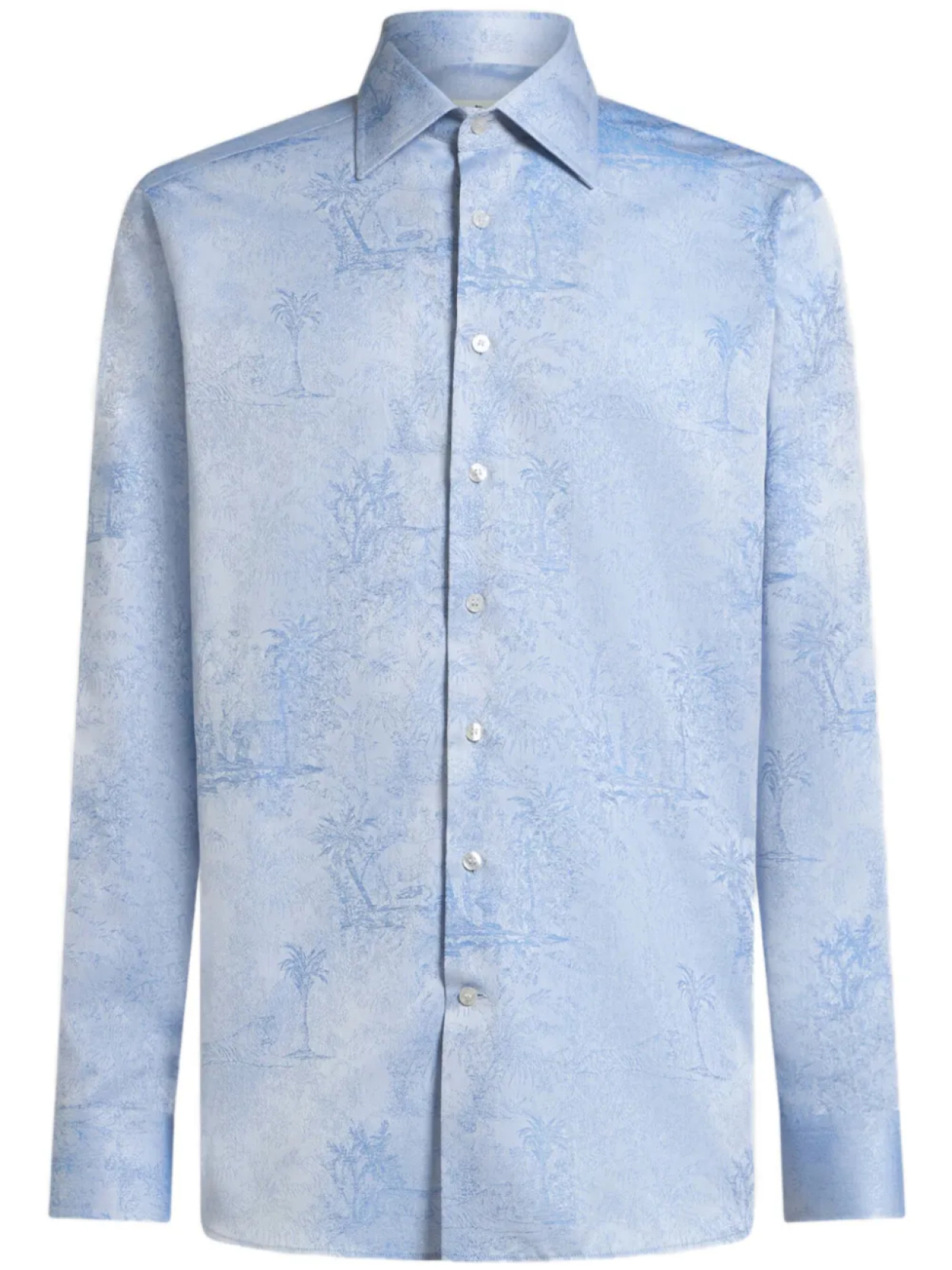 

ETRO жаккардовая рубашка, синий