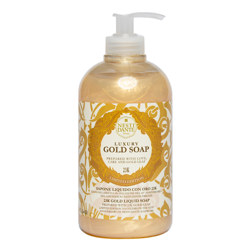 

Жидкое мыло класса люкс luxury gold leaf liquid soap Nesti Dante, 500 мл