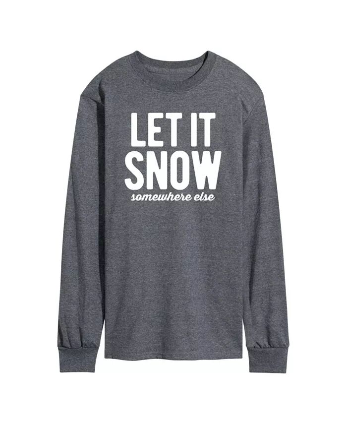 

Мужская футболка с длинным рукавом Let it Snow AIRWAVES, серый