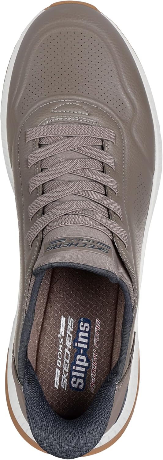 Мужские кроссовки-ботинки Skechers BOBS Squad 4-Direct Step118424, Taupe — фото 2