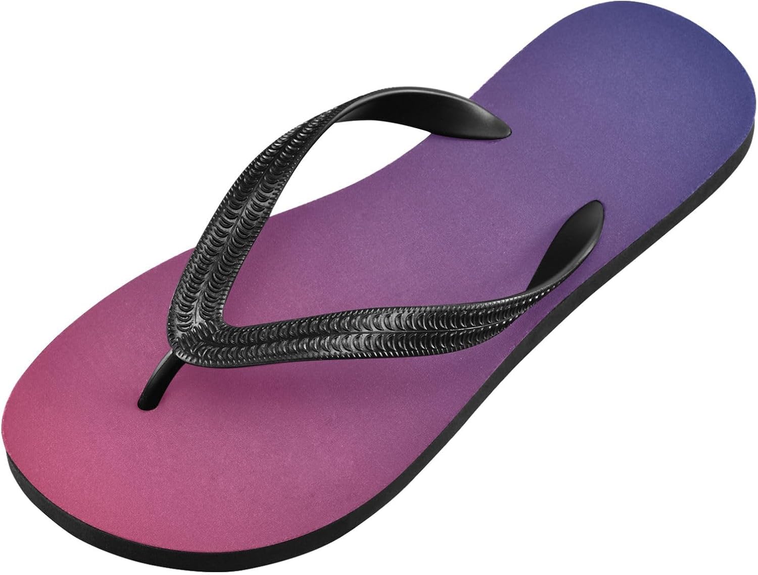 

Шлепанцы оранжево-синего градиента для пляжа, душа, резинескользящие летние тапочки для женщин и мужчин Sinestour