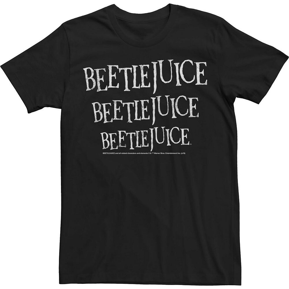 

Мужская футболка с надписью Beetlejuice Licensed Character, черный